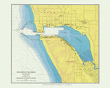 Frankfort 1973 Lake Michigan Harbor Chart Reprint Great Lakes 7 - Custom