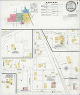 Brownsville Tennessee 1900 - Fire Insurance Index - Old Map Reprint