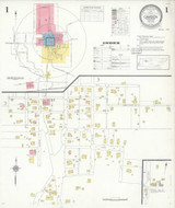 Camden Tennessee 1933 - Fire Insurance Index - Old Map Reprint