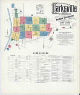 Clarksville Tennessee 1908 - Fire Insurance Index - Old Map Reprint