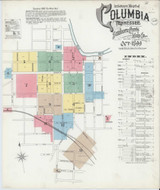 Columbia Tennessee 1899 - Fire Insurance Index - Old Map Reprint