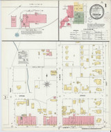 Covington Tennessee 1900 - Fire Insurance Index - Old Map Reprint
