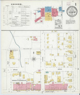 Covington Tennessee 1905 - Fire Insurance Index - Old Map Reprint