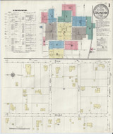 Covington Tennessee 1909 - Fire Insurance Index - Old Map Reprint