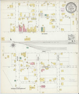 Cowan Tennessee 1907 - Fire Insurance Index - Old Map Reprint