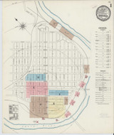 Harriman Tennessee 1891 - Fire Insurance Index - Old Map Reprint