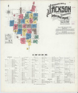 Jackson Tennessee 1907 - Fire Insurance Index - Old Map Reprint
