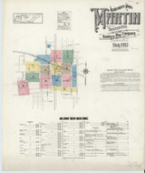 Martin Tennessee 1913 - Fire Insurance Index - Old Map Reprint