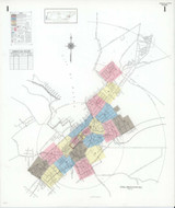 Maryville Tennessee 1945 - Fire Insurance Index - Old Map Reprint