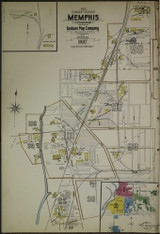 Memphis Tennessee 1907 V1 - Fire Insurance Index - Old Map Reprint