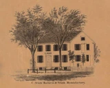 C. Sears Manufactory - Sharon Connecticut 1853 Old Town Map Custom Print - Excerpt from Sharon Town Map
