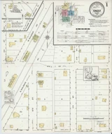 Kinder Louisiana 1921 - Fire Insurance Index - Old Map Reprint
