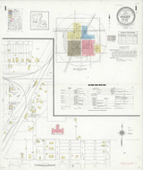 Kinder Louisiana 1938 - Fire Insurance Index - Old Map Reprint