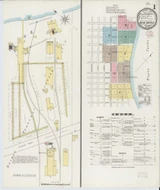 New Iberia Louisiana 1895 - Fire Insurance Index - Old Map Reprint