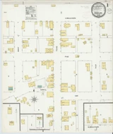 Robeline Louisiana 1899 - Fire Insurance Index - Old Map Reprint