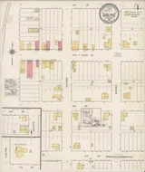 Saline Louisiana 1922 - Fire Insurance Index - Old Map Reprint