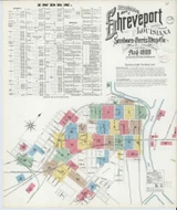 Shreveport Louisiana 1899 - Fire Insurance Index - Old Map Reprint