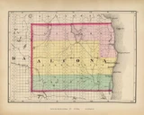 Alcona 64, Michigan 1873 Old Map Reprint - Walling State Atlas