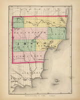 Iosco 65, Michigan 1873 Old Map Reprint - Walling State Atlas