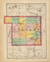 Wexford 69, Michigan 1873 Old Map Reprint - Walling State Atlas