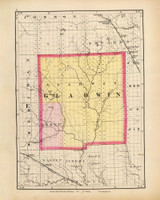 Gladwin 74, Michigan 1873 Old Map Reprint - Walling State Atlas