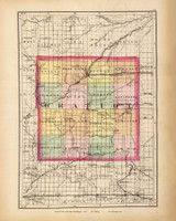 Gratiot 83, Michigan 1873 Old Map Reprint - Walling State Atlas