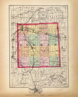 Ingham 99, Michigan 1873 Old Map Reprint - Walling State Atlas