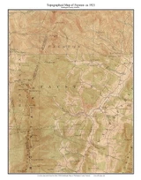 Fayston 1921 - Custom USGS Old Topo Map - Washington County, Vermont