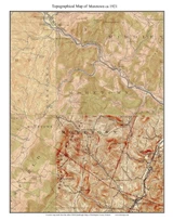 Moretown 1921 - Custom USGS Old Topo Map - Washington County, Vermont