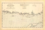 Long Island Sound - Southwest Ledge to Niantic Bay 22-26, Connecticut 1893 Old Map Reprint - Hurd State Atlas