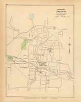 Bristol 40, Connecticut 1893 Old Map Reprint - Hurd State Atlas