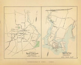 New Canaan & Rowayton 113, Connecticut 1893 Old Map Reprint - Hurd State Atlas