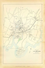 Borough of Stamford 118-119, Connecticut 1893 Old Map Reprint - Hurd State Atlas