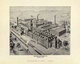 Meriden Britannia Co. 125, Connecticut 1893 Old Map Reprint - Hurd State Atlas
