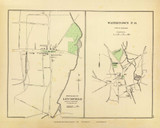 Litchfield &Watertown P.O. 155, Connecticut 1893 Old Map Reprint - Hurd State Atlas