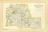 North Part of Middlesex Co. 160-161, Connecticut 1893 Old Map Reprint - Hurd State Atlas