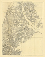 Port Royal Entrance and Savannah River with Parts of Beaufort County 1861 - South Carolina Harbors Custom Chart