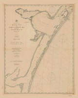 Aransas Pass and Corpus Christi Bay with the coast to Latitude 27° 12' 1900 80000 AT Chart 210 - Texas