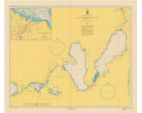 Inland Route of Navigation 1948 Lake Michigan Harbor Chart Reprint Great Lakes 7 - 66