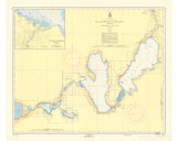 Inland Route of Navigation 1955 B Color Lake Michigan Harbor Chart Reprint Great Lakes 7 - 66