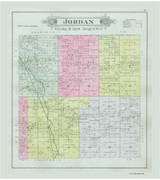 Jordan, Michigan 1897 Old Map Print - Antrim Co. 27