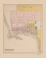 Frankfort, Michigan 1901 Old Map Print - Benzie Co. 20