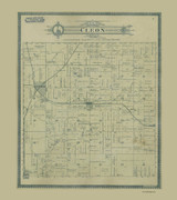 Cleon, Michigan 1903 Old Map Print - Manistee Co. 09