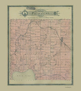 Pleasanton, Michigan 1903 Old Map Print - Manistee Co. 13