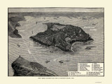 Mackinac Island, Michigan 1877 Bird's Eye View