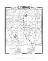 Caledonia Township, Michigan 1876 Old Map Print - Kent Co. 24
