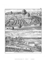 Farm Residence of Roys, Etc., Michigan 1876 Old Map Print - Kent Co. 47