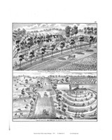Farm Residence of Phillips, Etc., Michigan 1876 Old Map Print - Kent Co. 67