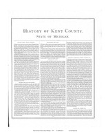History, Michigan 1876 Old Map Print - Kent Co. 75