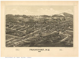 Frankfort, New York 1887 Bird's Eye View - Old Map Reprint